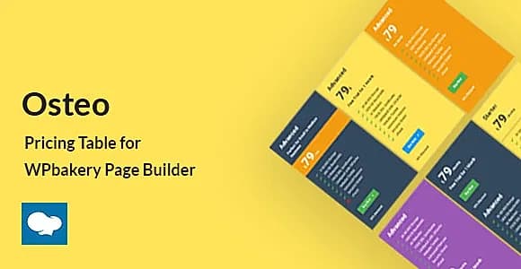 Osteo - Pricing Table for WPbakery