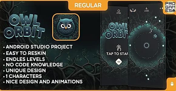 Owl Orbit (REGULAR) - ANDROID - BUILDBOX CLASSIC game