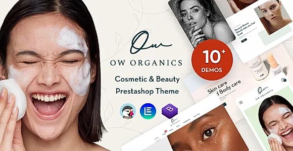 Oworganic Elementor - Cosmetics, Spa & Beauty Care Prestashop Theme