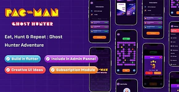 PacMan  - Flutter Application with Admob and subscription