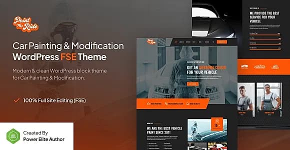 PaintMyRide WordPress Theme