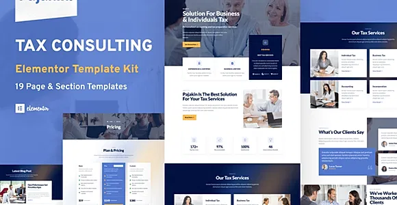 Pajakin - Tax Consultant & Financial Advisor Template Kit