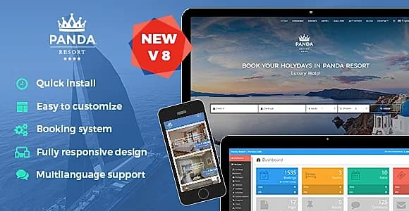 Panda Resort 8 - CMS for Single Hotel - Booking System