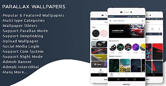 Parallax Wallpaper App + Admin panel + Bulk Uploader