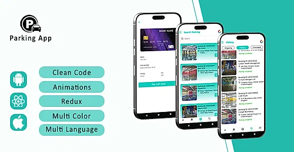 Parking - Find Parking & Book Slot | Near Me React Native iOS/Android App Template
