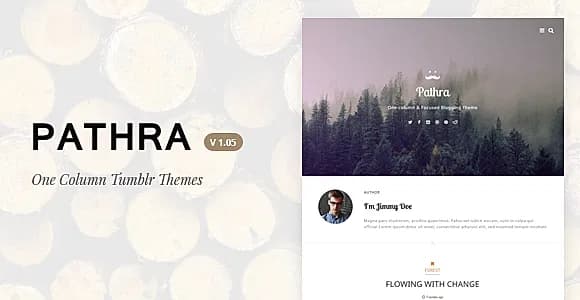 Pathra | One-column Focused Blogging Theme