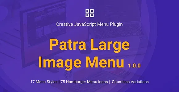 Patra Large Image Menu | JavaScript Menu Plugin