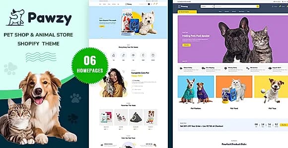 Pawzy - Pets & Animals Store Shopify Theme