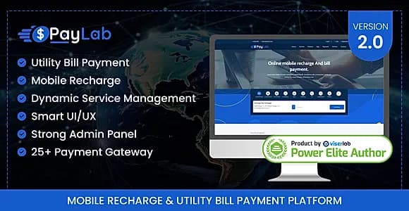 PayLab - Mobile Recharge And Utility Bill Payment Platform