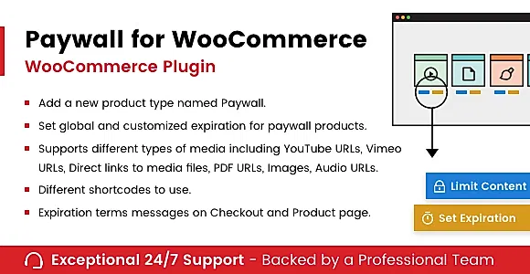 Paywall for WooCommerce WordPress Plugin