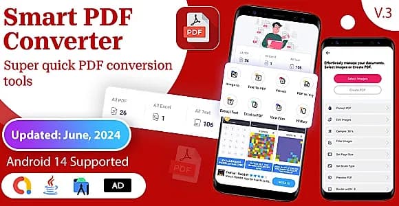 PDF Converter - PDF Tools Android App + Admob Ads