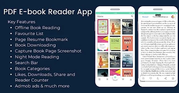 PDF Ebook Reader App + Admin App