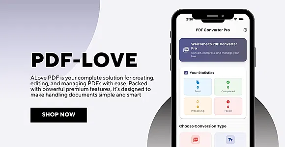 PDF-Love Converter Pro – Advanced Document Processing App (Flutter)