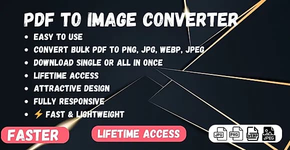 PDF to Image Converter - Convert PDF to JPG, PNG, WebP, and JPEG