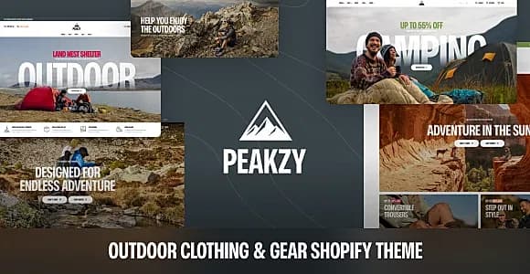 Peakzy – Outdoor Clothing & Gear Shopify Theme OS 2.0