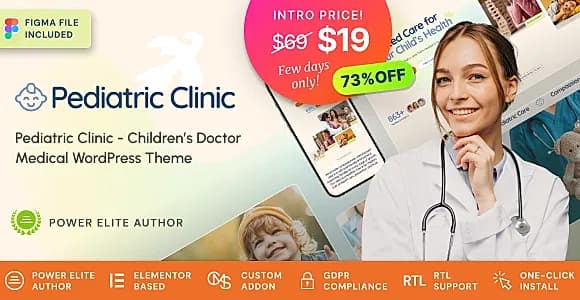 Pediatric Clinic WordPress Theme