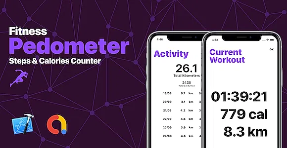 Pedometer - Fitness Steps & Calories Counter App with AdMob