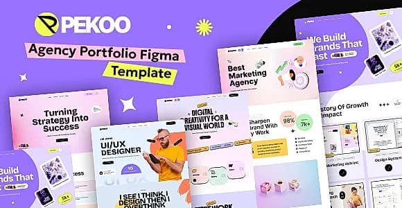 Pekoo - Agency Portfolio Figma Template