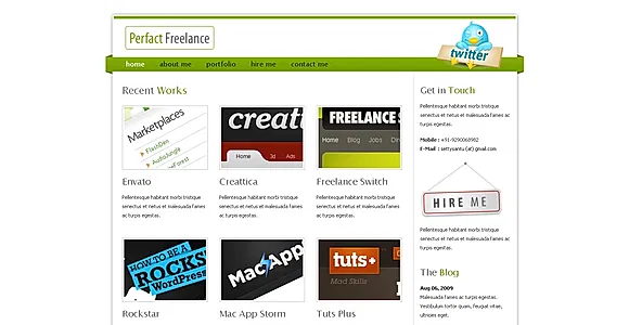 Perfact Freelacer Clean Elegant Html Template
