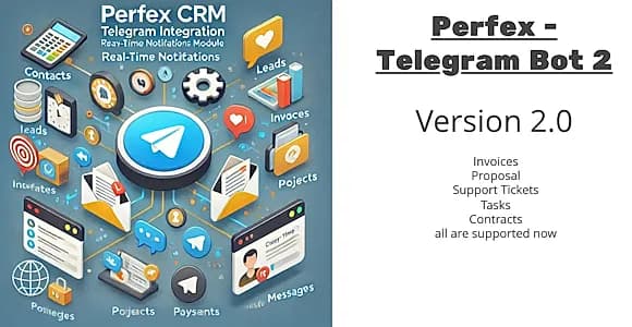 Perfex CRM and TelegramBot Notification Module