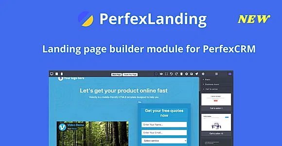 PerfexLanding - LandingPage builder for PerfexCRM