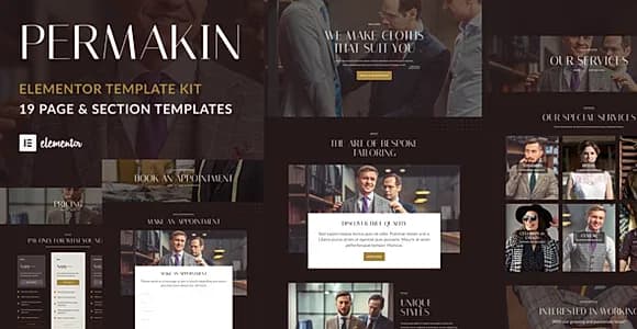Permakin - Professional Tailor & Clothing Alteration  Elementor Template Kit