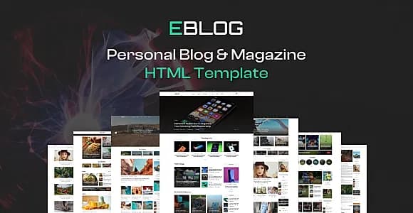 Personal Blog and News Magazine Template | Blog News Magazine - eBlog Blog
