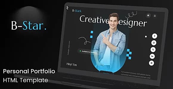 Personal Portfolio CV Resume HTML Template - Bran Star