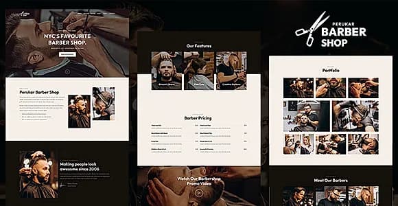 Perukar - Barber Shop Template