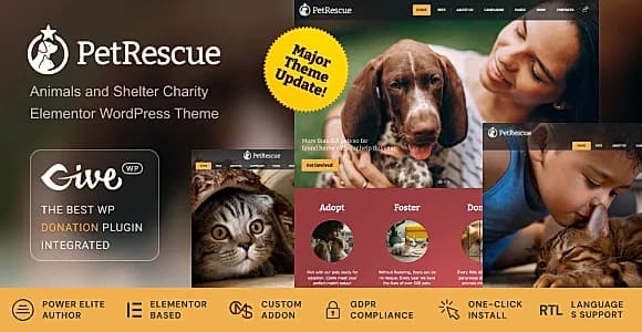 Pet Rescue WordPress Theme