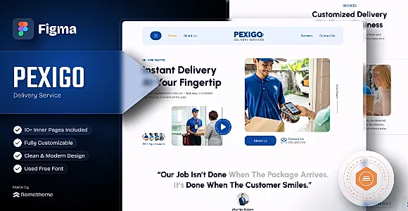 Pexigo -  Delivery Services Figma Template