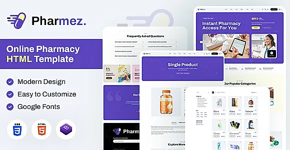 Pharmez | Online Pharmacy HTML Template