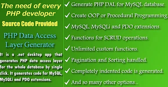 PHP DAL Generator - Source Code