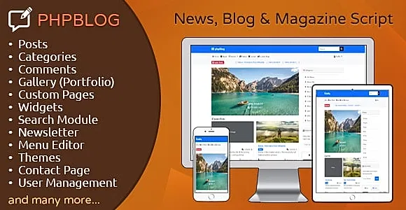 phpBlog - News, Blog & Magazine CMS