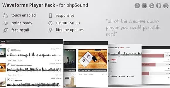 phpSound - players pack theme - including wave player zoomsounds