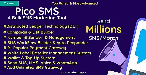 PicoSMS - A Bulk SMS Marketing Tool