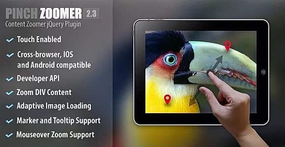 Pinch Zoomer jQuery Plugin