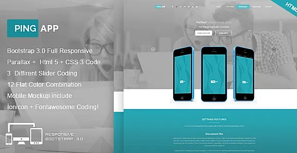 Ping App - One Page App Landing Page
