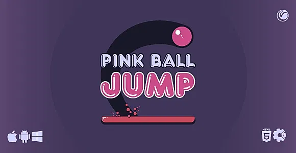 Pink Ball Jump | HTML5 Construct Game