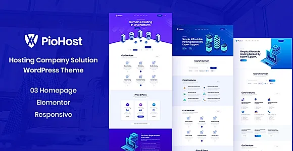 Piohost WordPress Theme