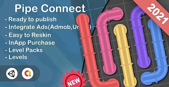 Pipe Connect(Unity Game+Admob+iOS+Android)