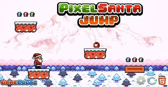 Pixel Santa Jump - Construct Game