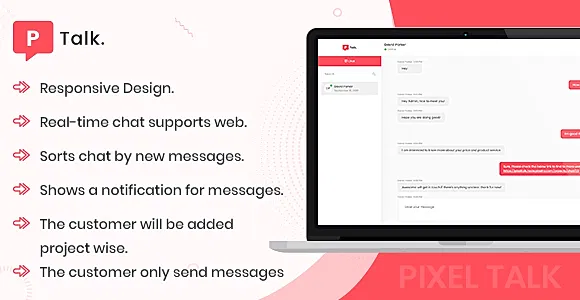 Pixel Talk - A Live Chat Support Application on NodeJS