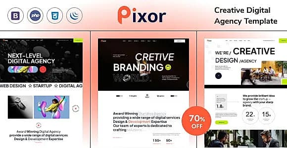 Pixor | Creative Agency Template