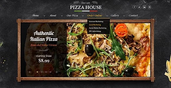 Pizzeria PSD Template