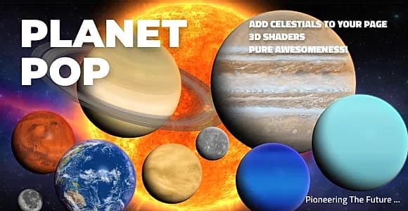 Planet Pop - Embed Realistic Sun & Planets on Any Page