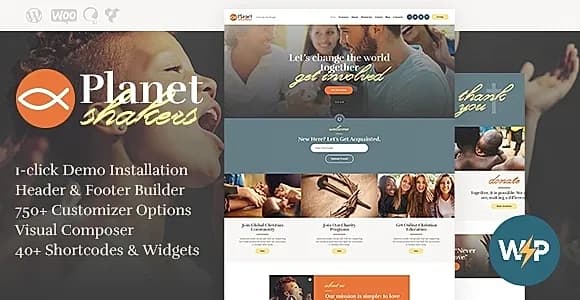 Planet Shakers WordPress Theme