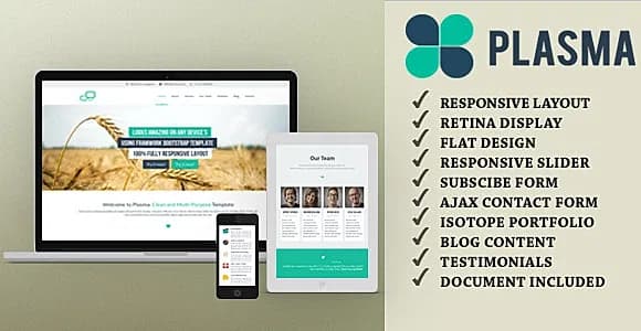 Plasma - One-Page Multi-Purpose HTML Template