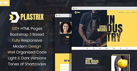 Plastrix - Industrial Company HTML Template