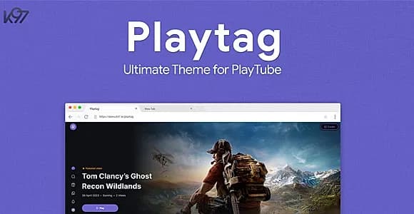Playtag - The Ultimate PlayTube Theme